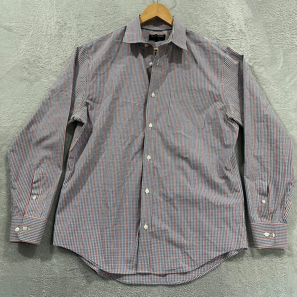 Banana Republic Shirt Mens Large Button Up Long Sleeve Non Iron Classic Academia